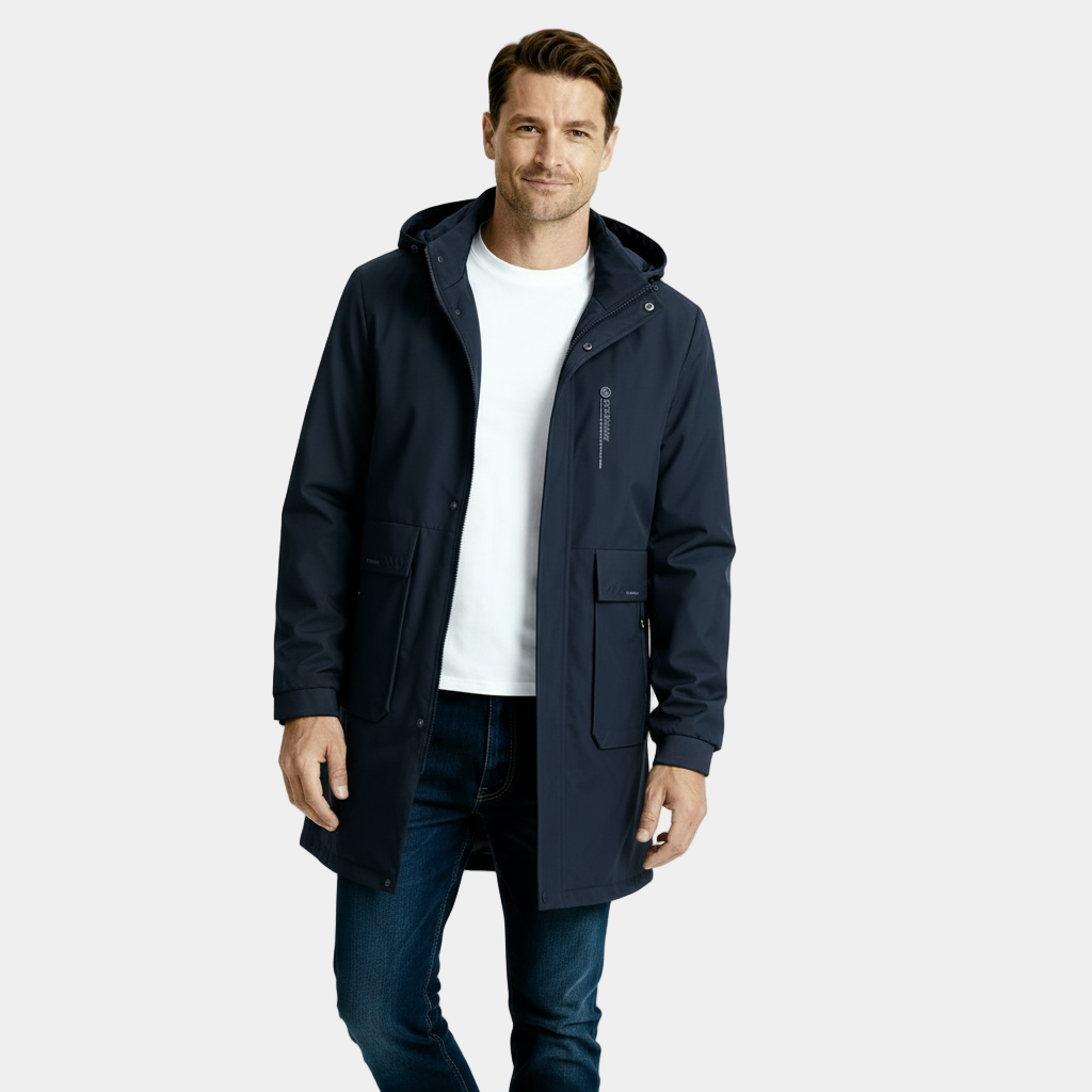 Men's Long Parka Winter Jacket - Windproof Waterproof