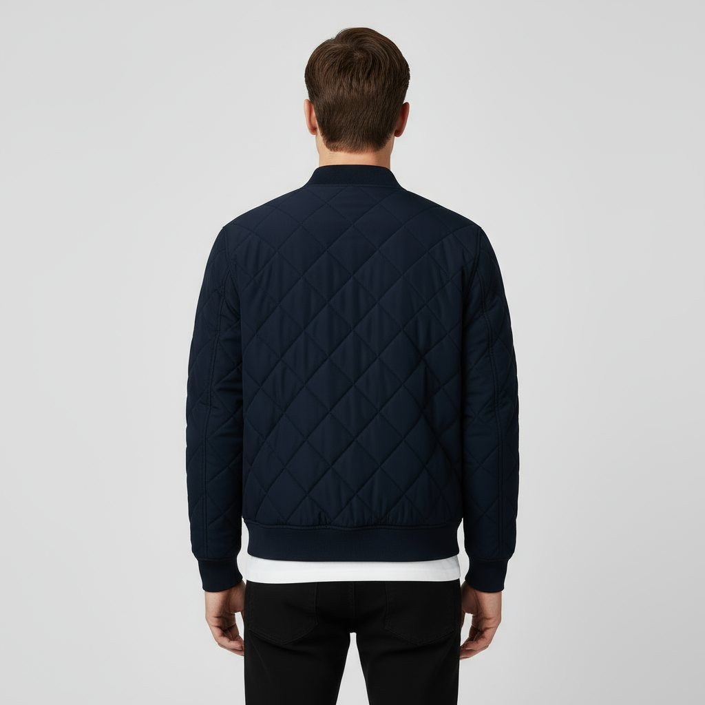 Men’s Lightweight Bomber Jacket - Rounded Collar