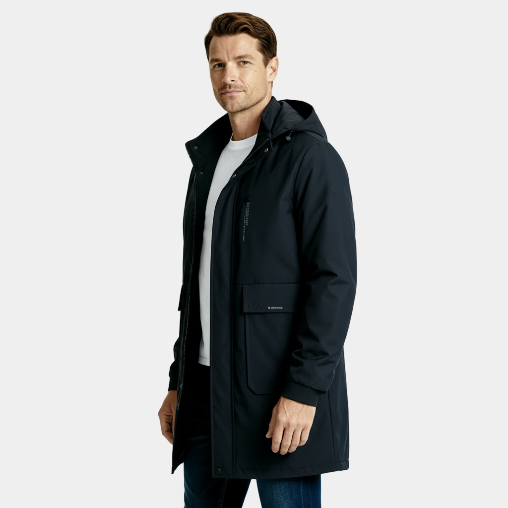 Men's Long Parka Winter Jacket - Windproof Waterproof