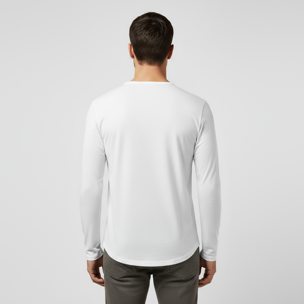 Men's Long Sleeve Henley T-Shirt