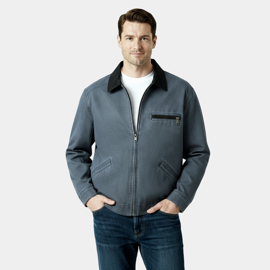 Men's Retro Zipper Jacket
