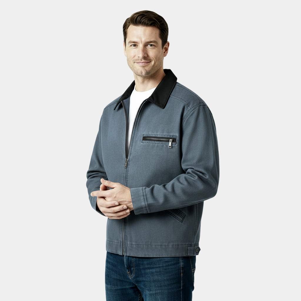 Men's Retro Zipper Jacket