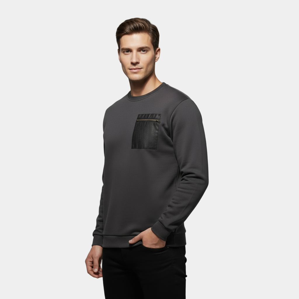Men’s Brushed Crew Neck Sweater