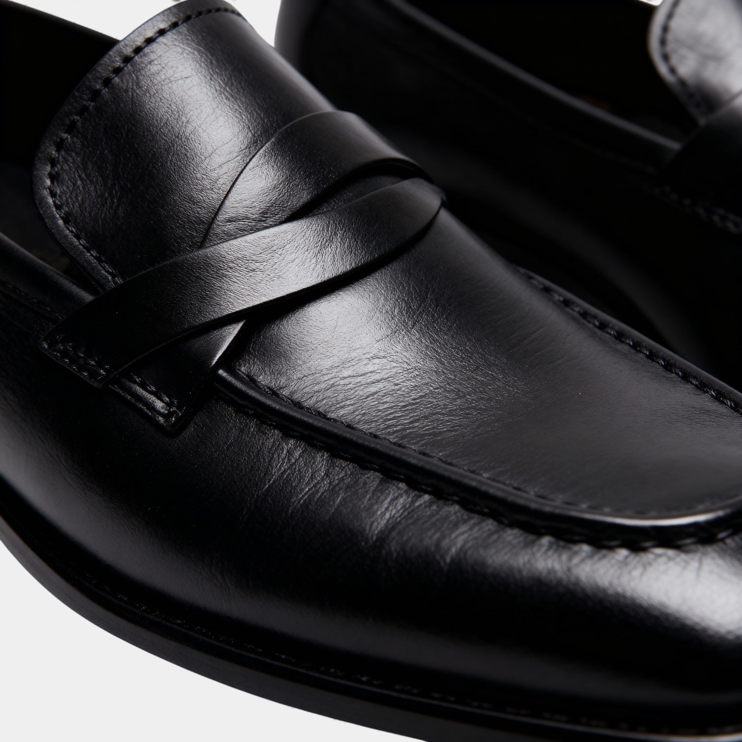 Men’s Faux Leather Penny Loafers – Classic Business Slip-On