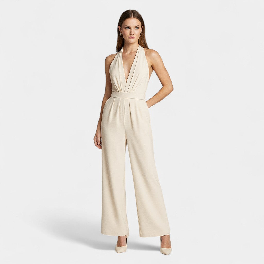 Women's Evening Wide-Leg Jumpsuit