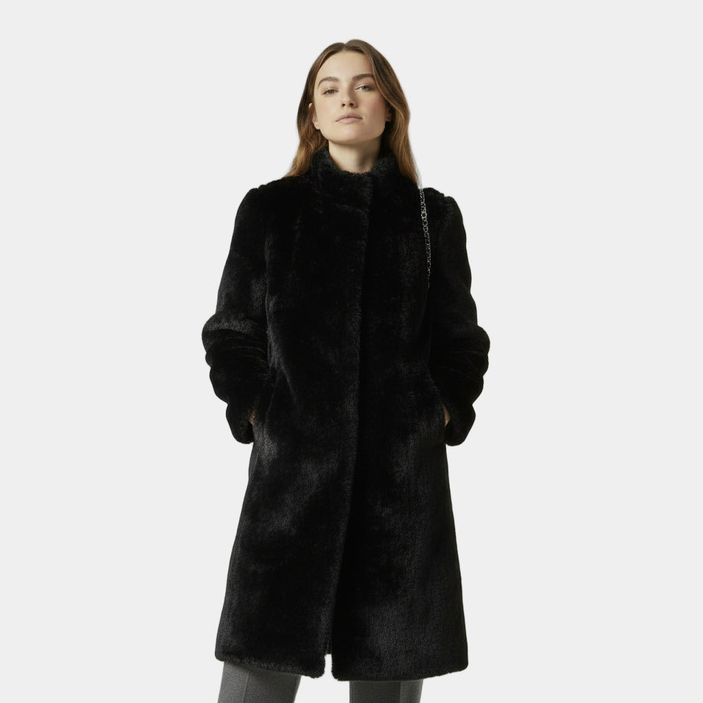 Women's Faux Mink Fur Long Coat