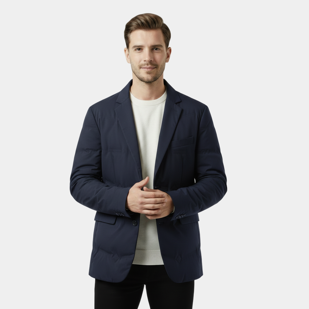 Men's Padded Insulated Blazer Coat