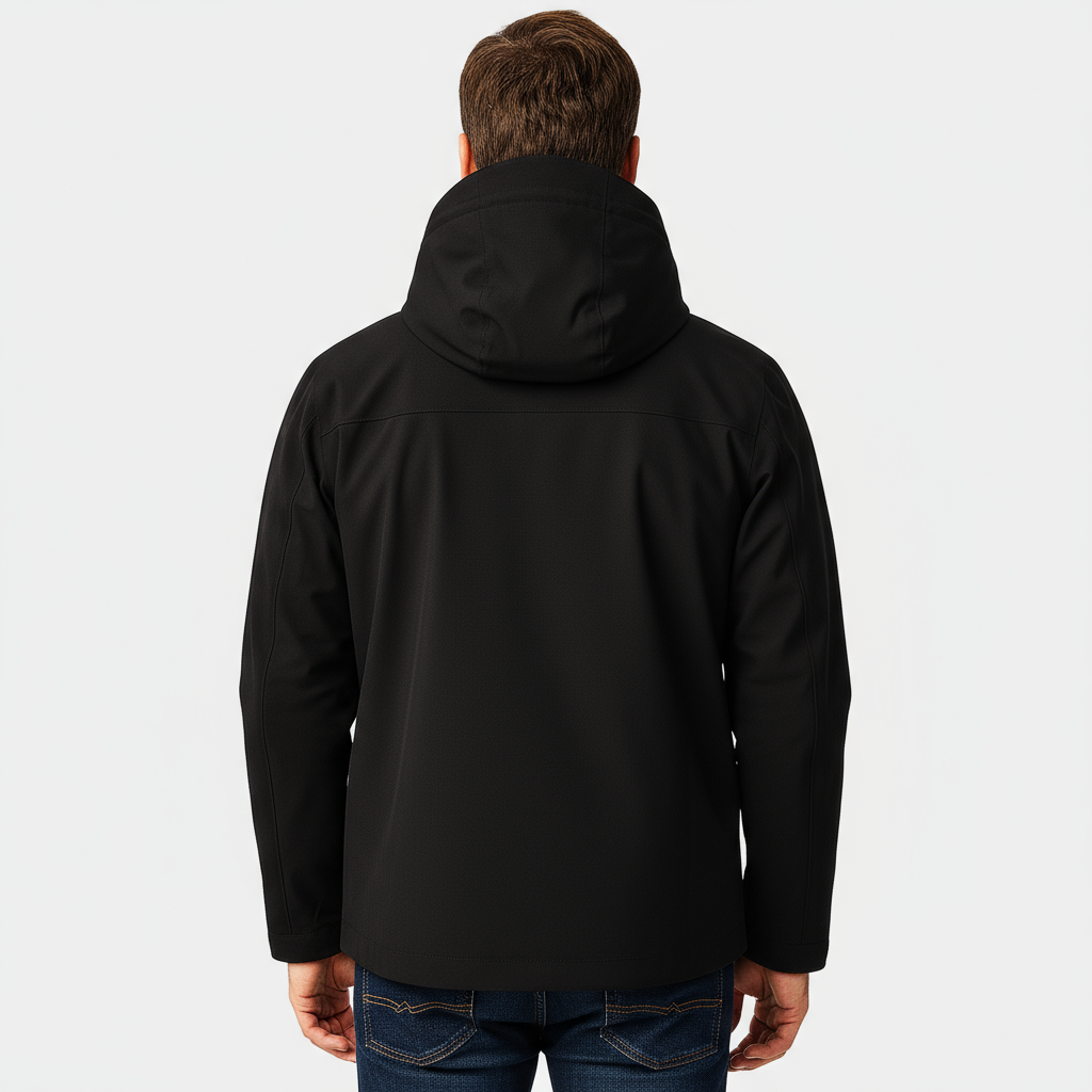 Men’s Waterproof Windproof Jacket – Adjustable Hood