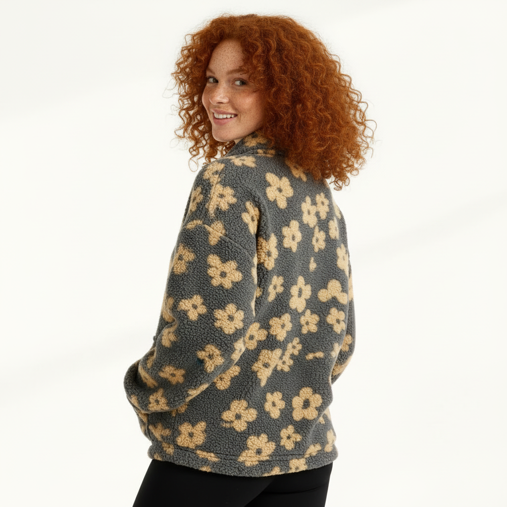 Women’s Fleece Pullover – Plush Half-Zip Winter Sweater