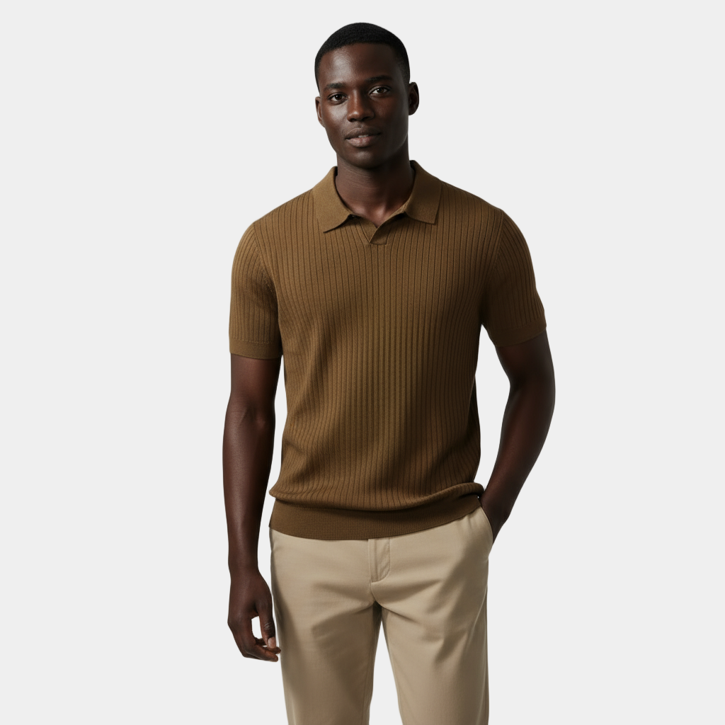 Men’s Knitted Polo Shirt