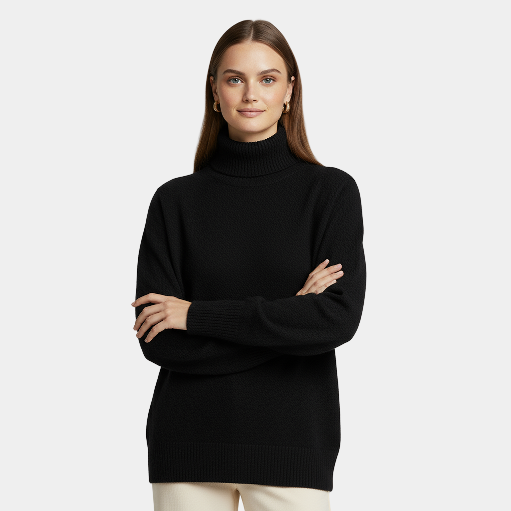 Women's Classy Cashmere Turtleneck Sweater