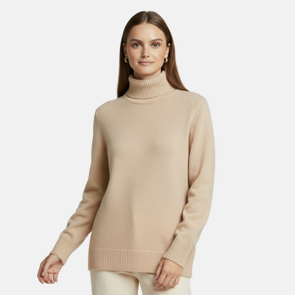 Women's Classy Cashmere Turtleneck Sweater
