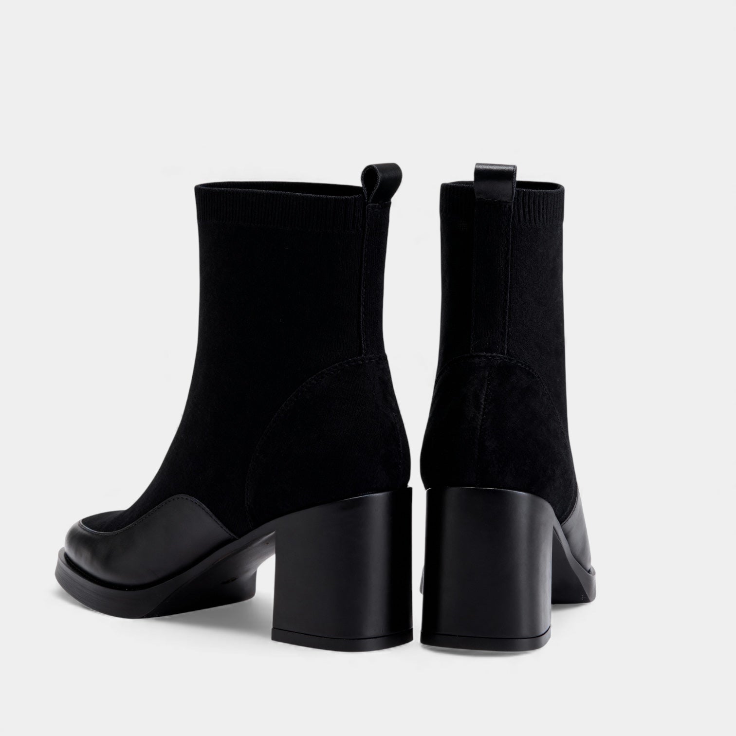 Women’s Classy Suede Ankle Boots – Block Heel