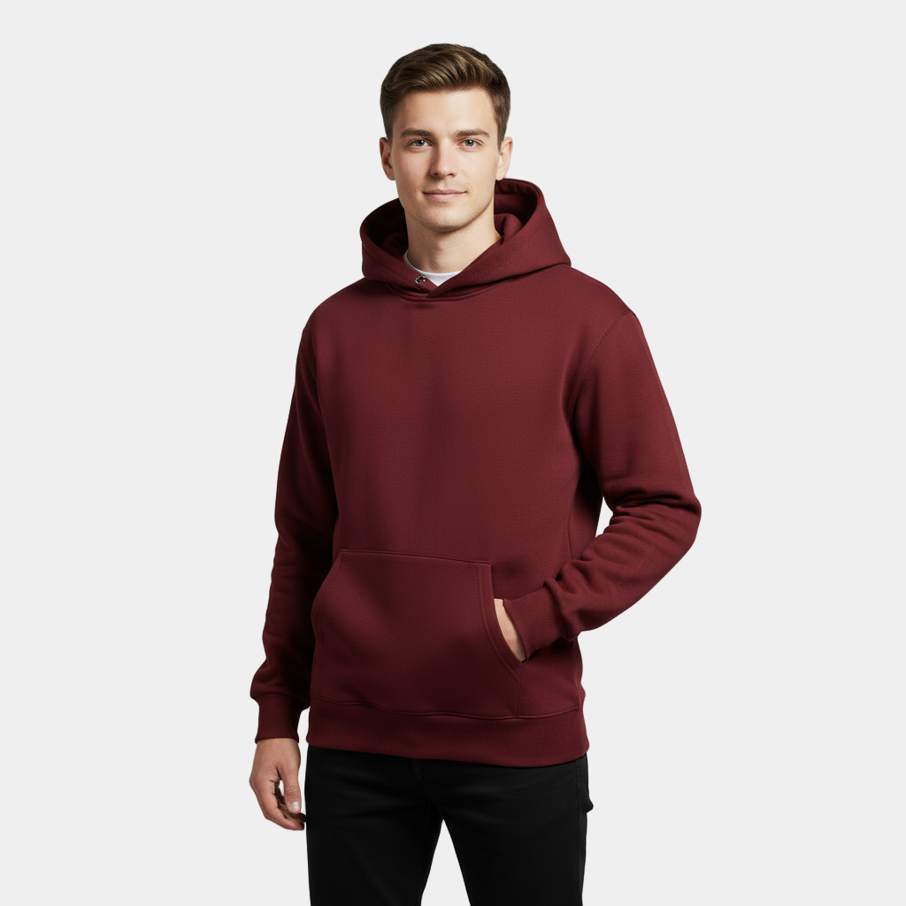 Men's Heavyweight Cotton Fleece Hoodie
