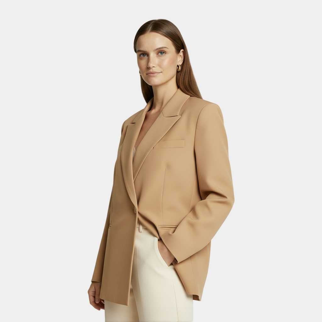 Women’s Wool-Blend Blazer - Single Buttoned