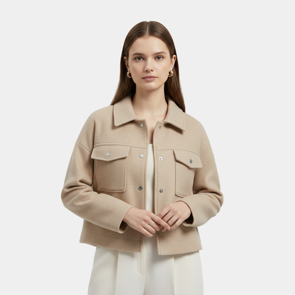 Women’s Cropped Wool Jacket