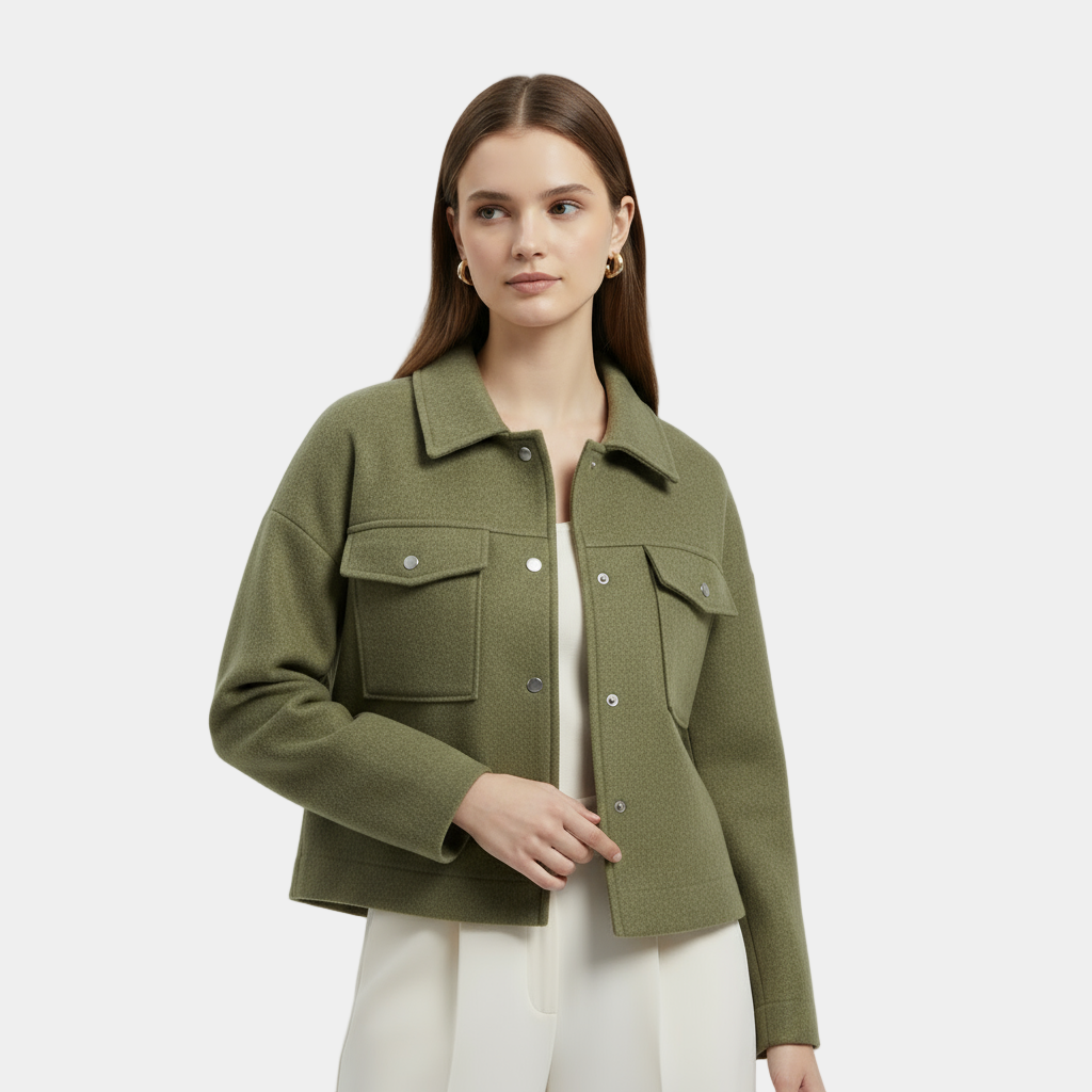 Women’s Cropped Wool Jacket