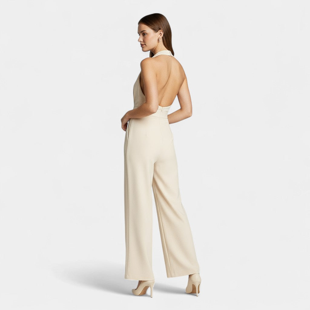 Women's Evening Wide-Leg Jumpsuit