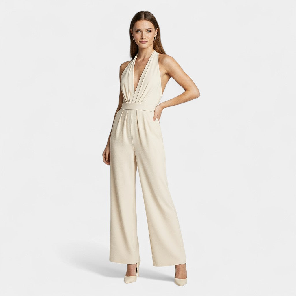 Women's Evening Wide-Leg Jumpsuit
