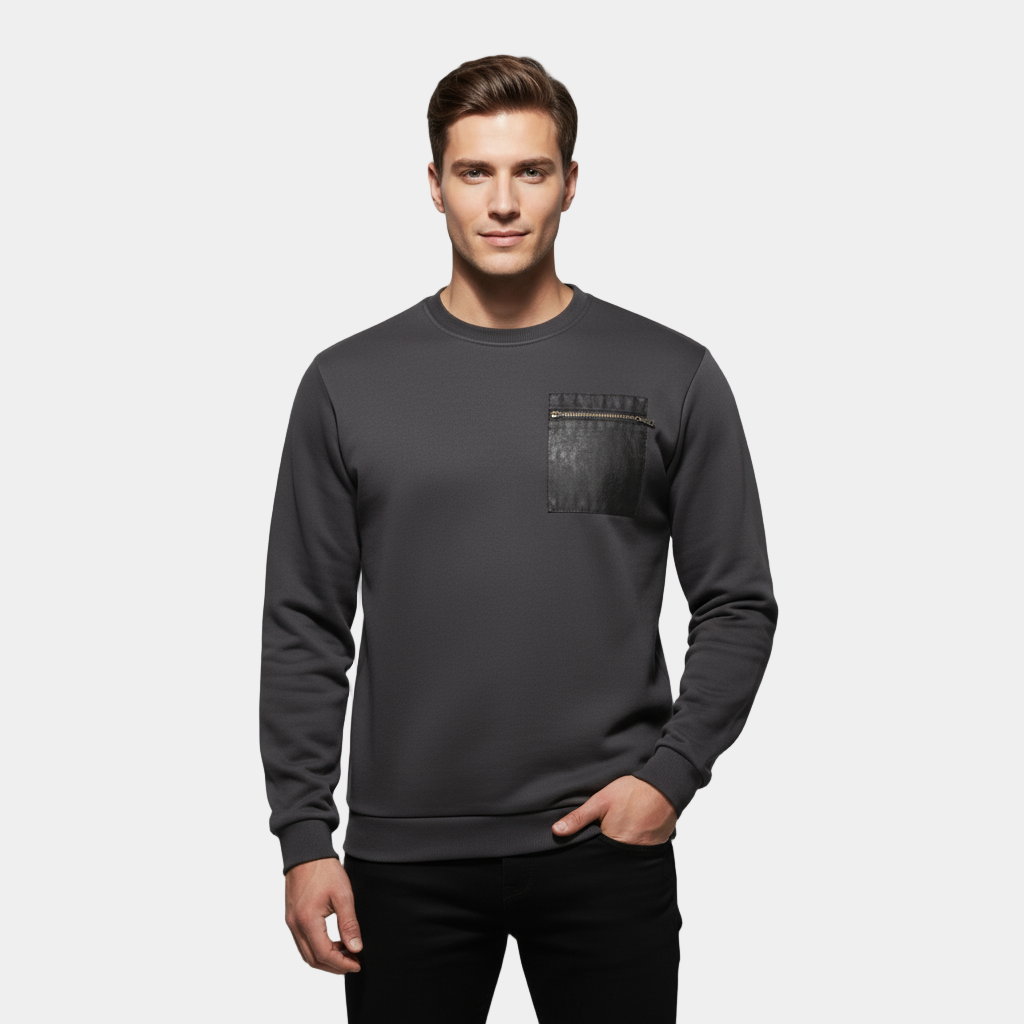 Men’s Brushed Crew Neck Sweater