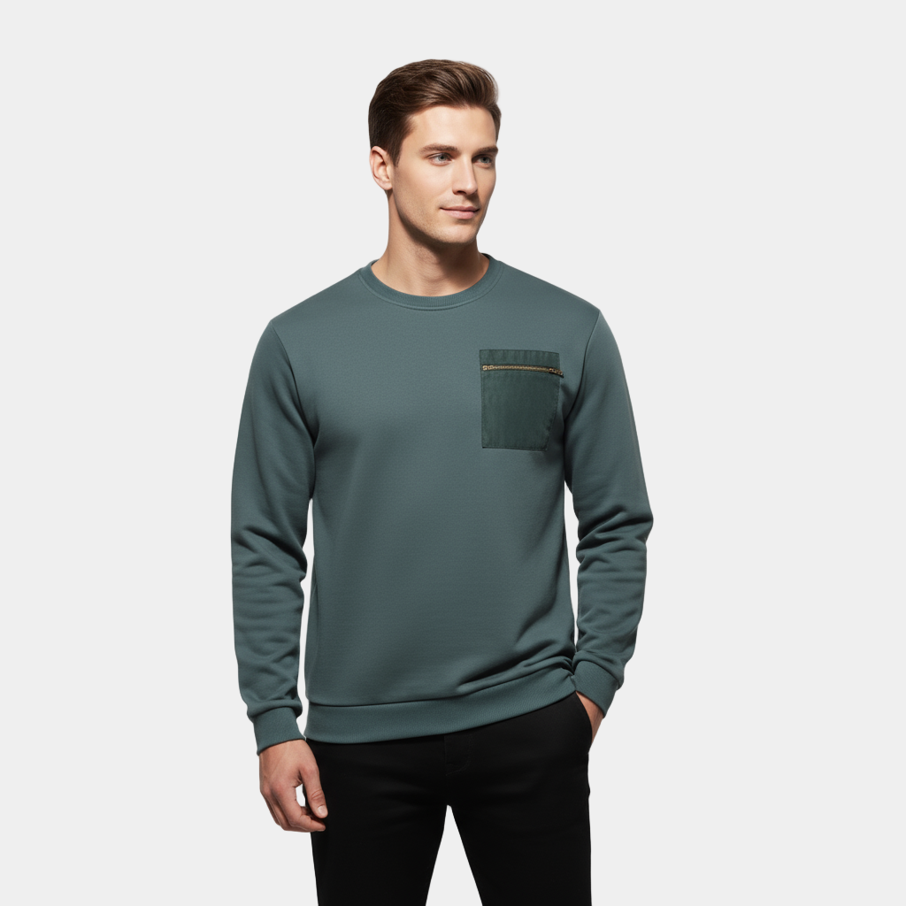 Men’s Brushed Crew Neck Sweater