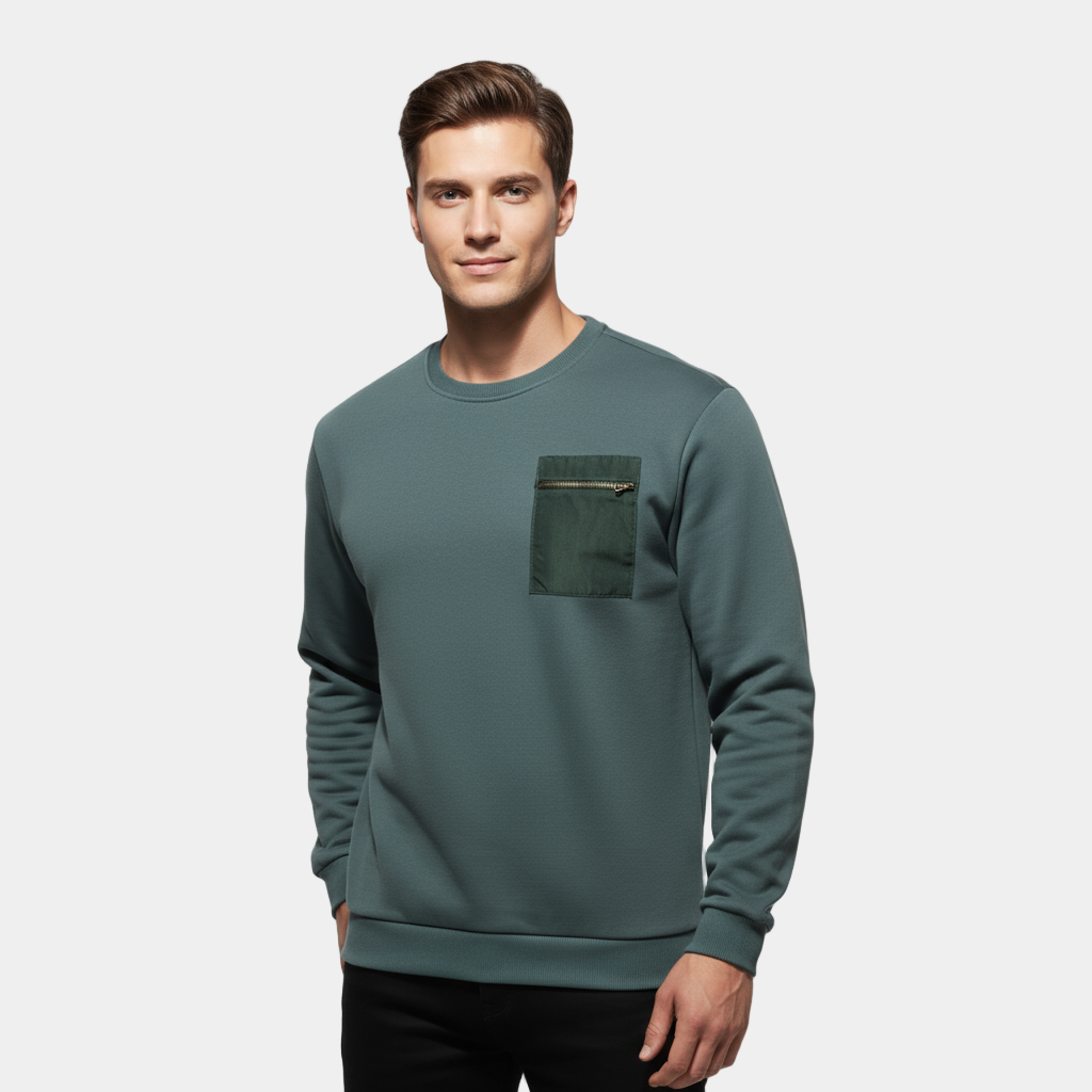 Men’s Brushed Crew Neck Sweater