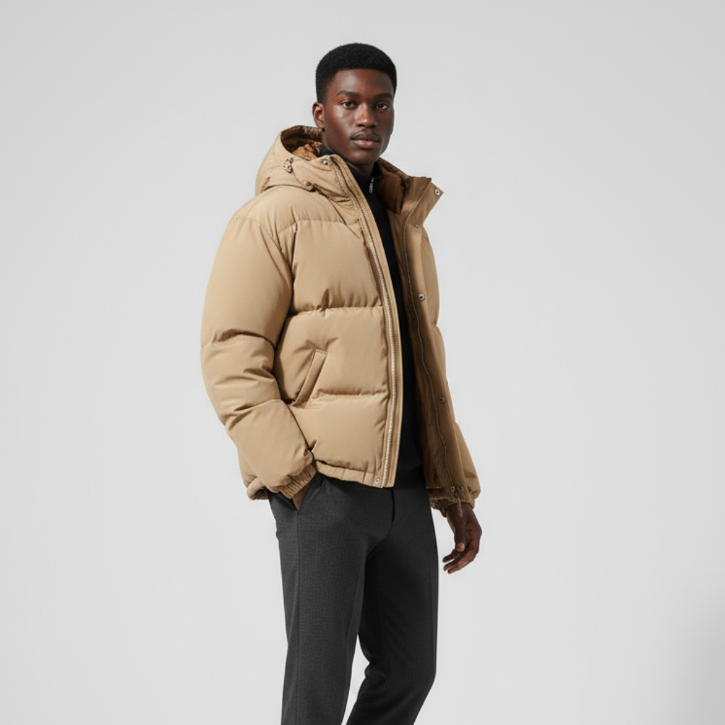 Men’s Down Puffer Jacket – Waterproof Windproof