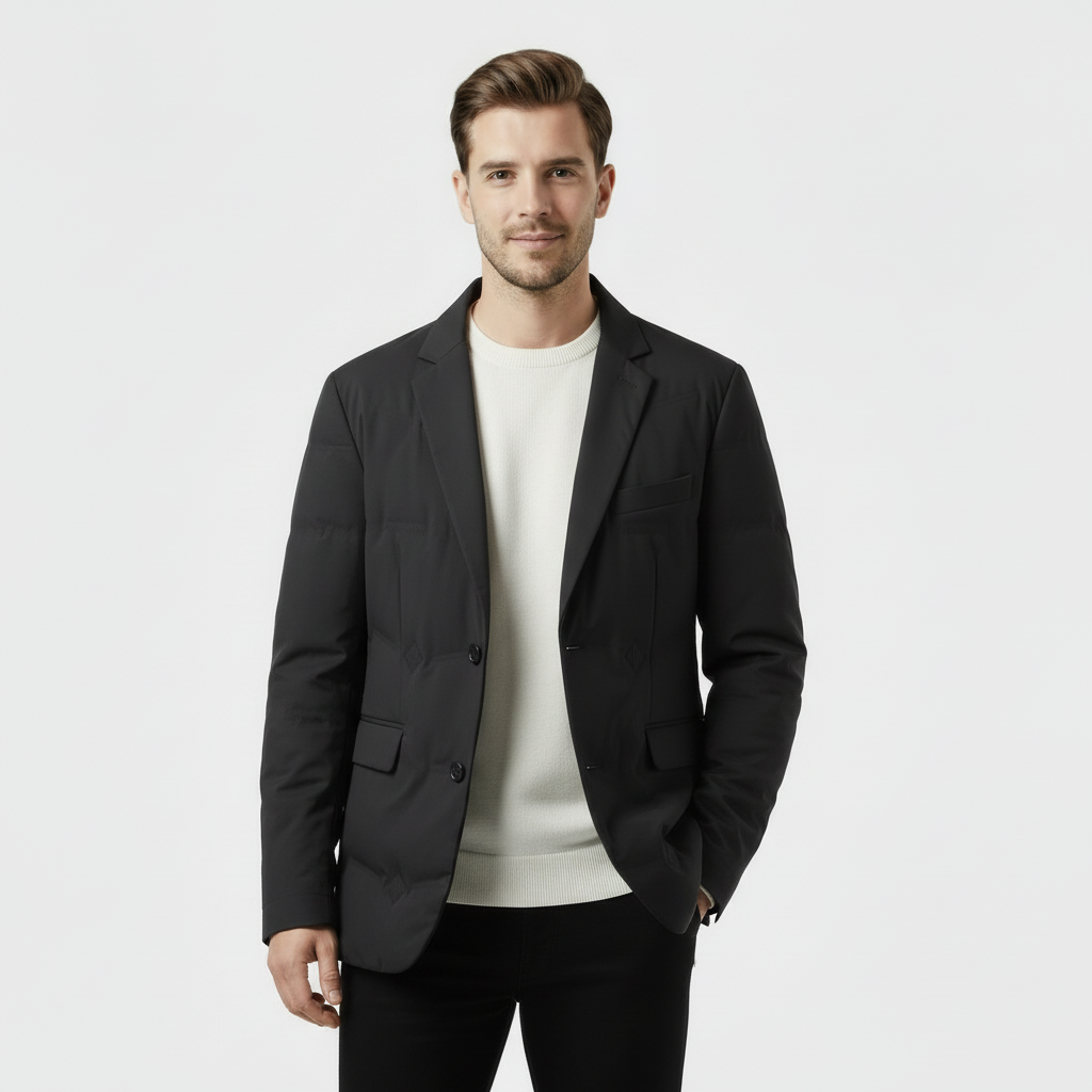 Men's Padded Insulated Blazer Coat