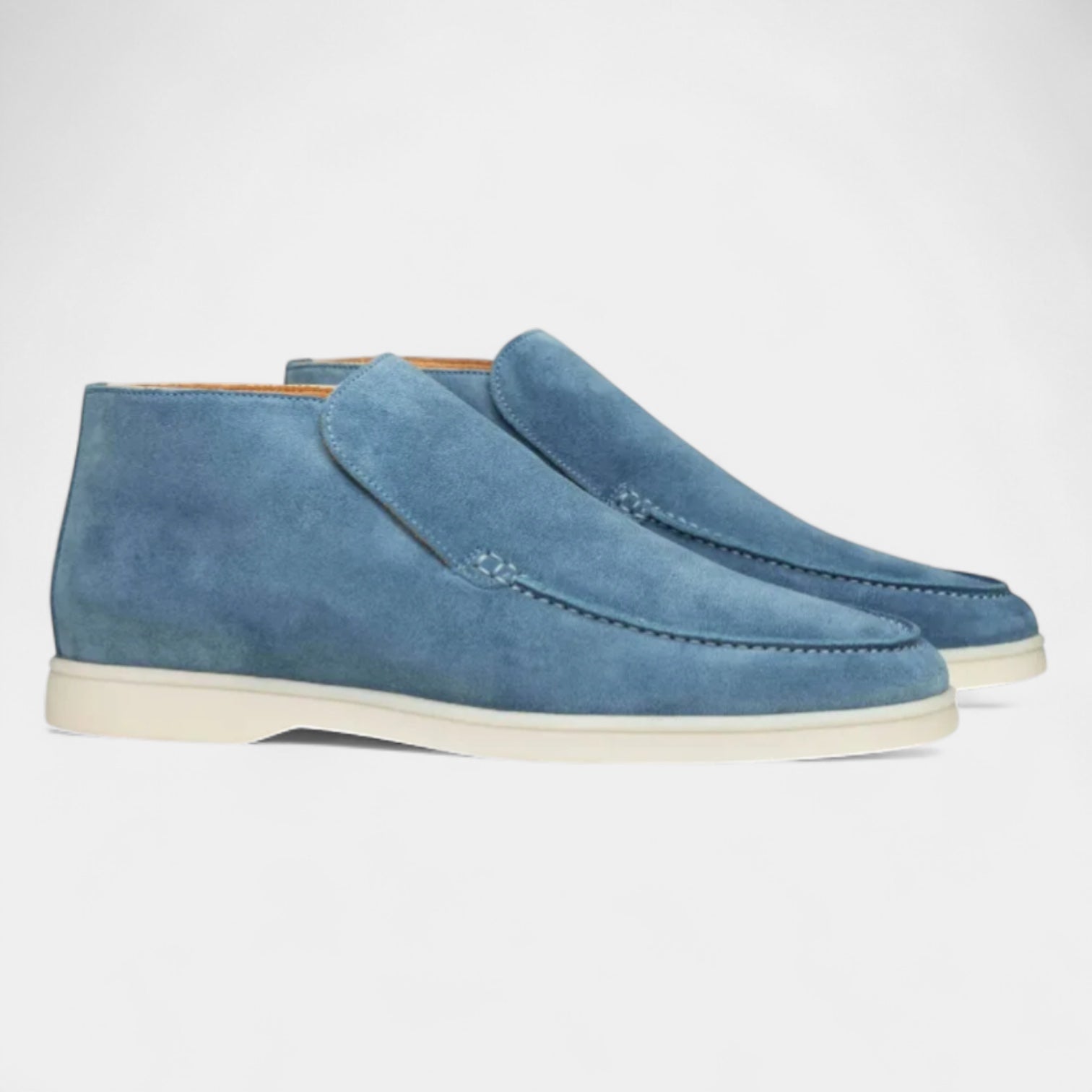 Noir | Suede Slip-On Loafers - High Top