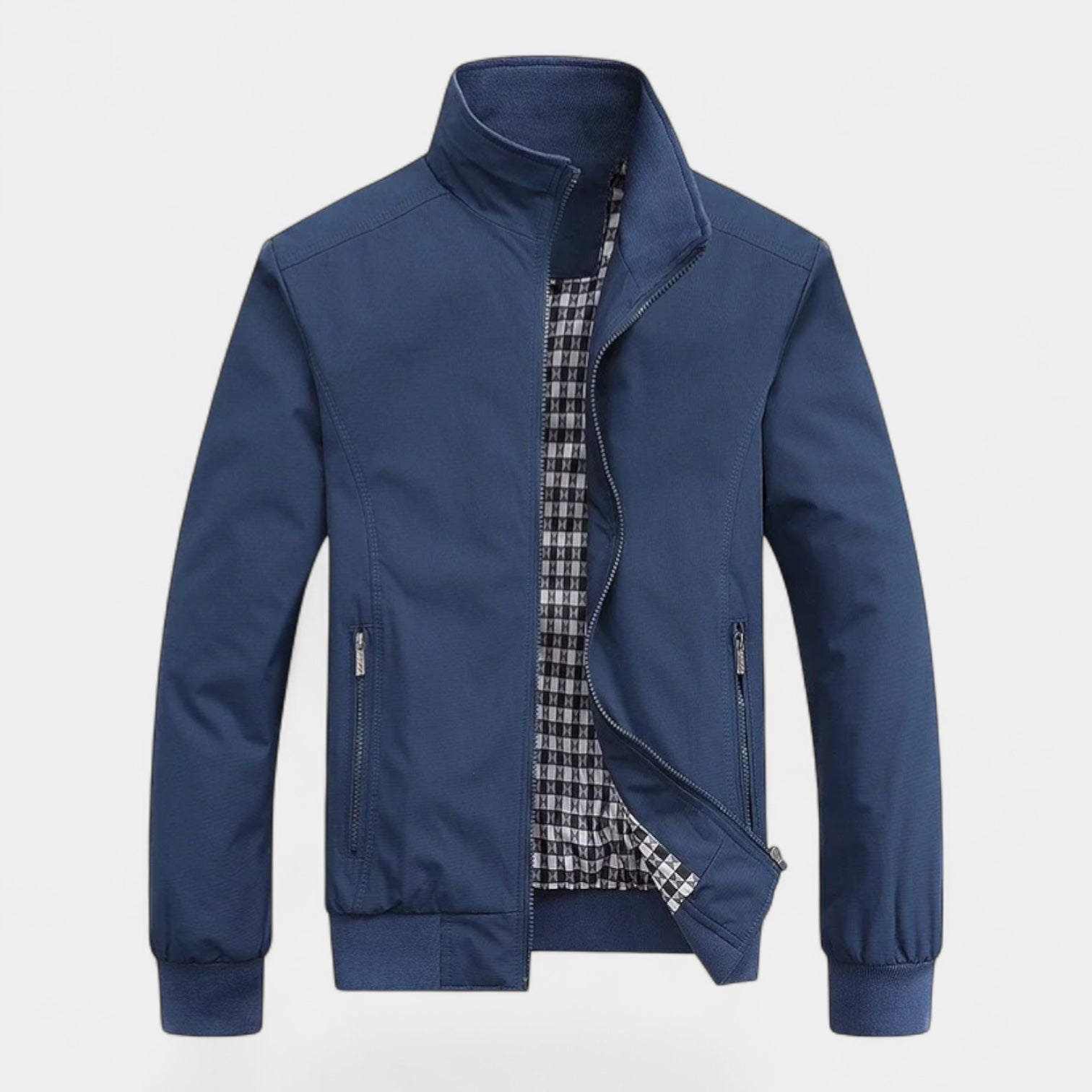Noir | Men's Harrington Jacket - Water Repellent & Windproof Bomber