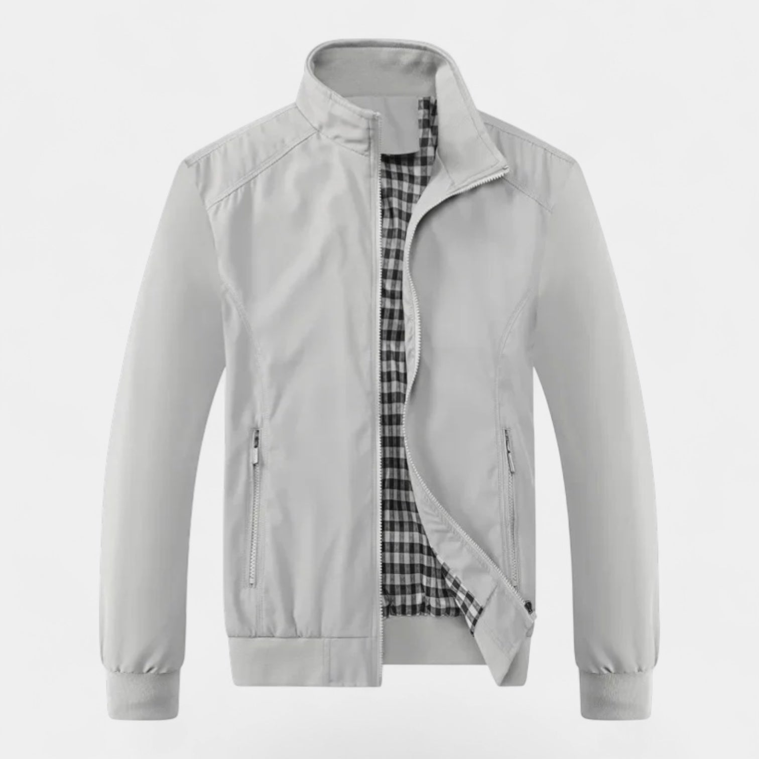 Noir | Men's Harrington Jacket - Water Repellent & Windproof Bomber