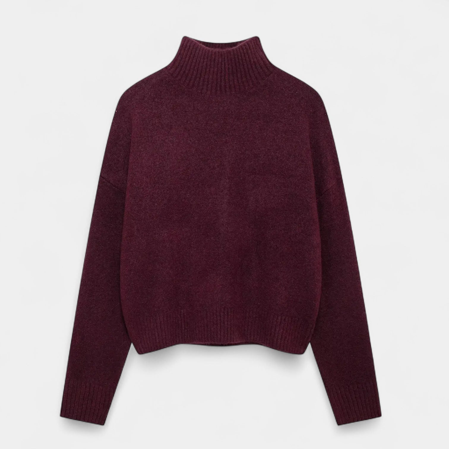 Women’s Wool Turtleneck Jumper - Soft Knit